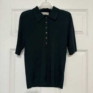 Everlane Dark Green Polo Sweater